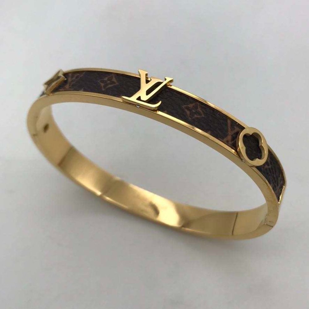 Luxury Brand Woman man Bangle Bracelet Stainless Steel 18K Gold Plated
